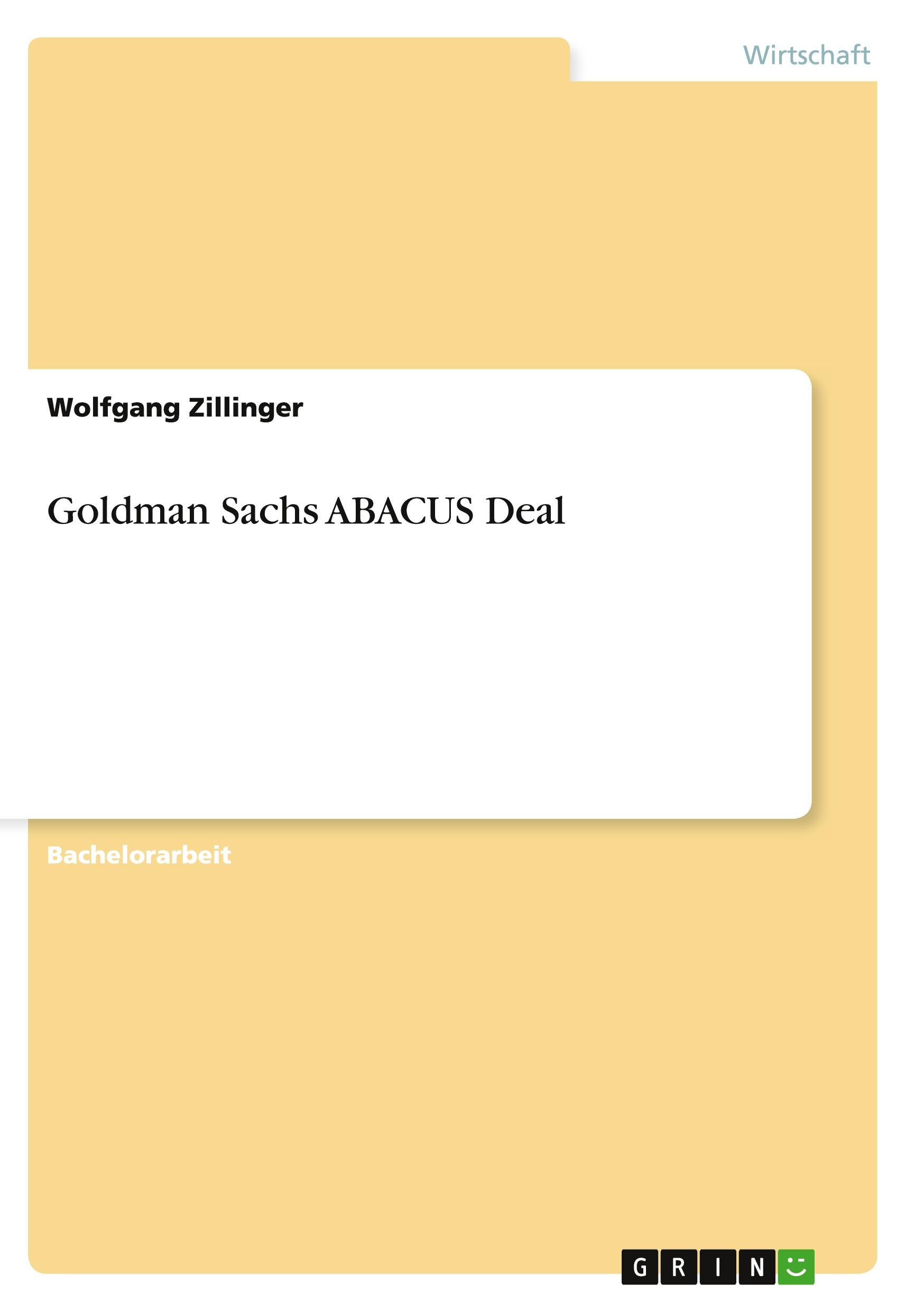 Goldman Sachs ABACUS Deal