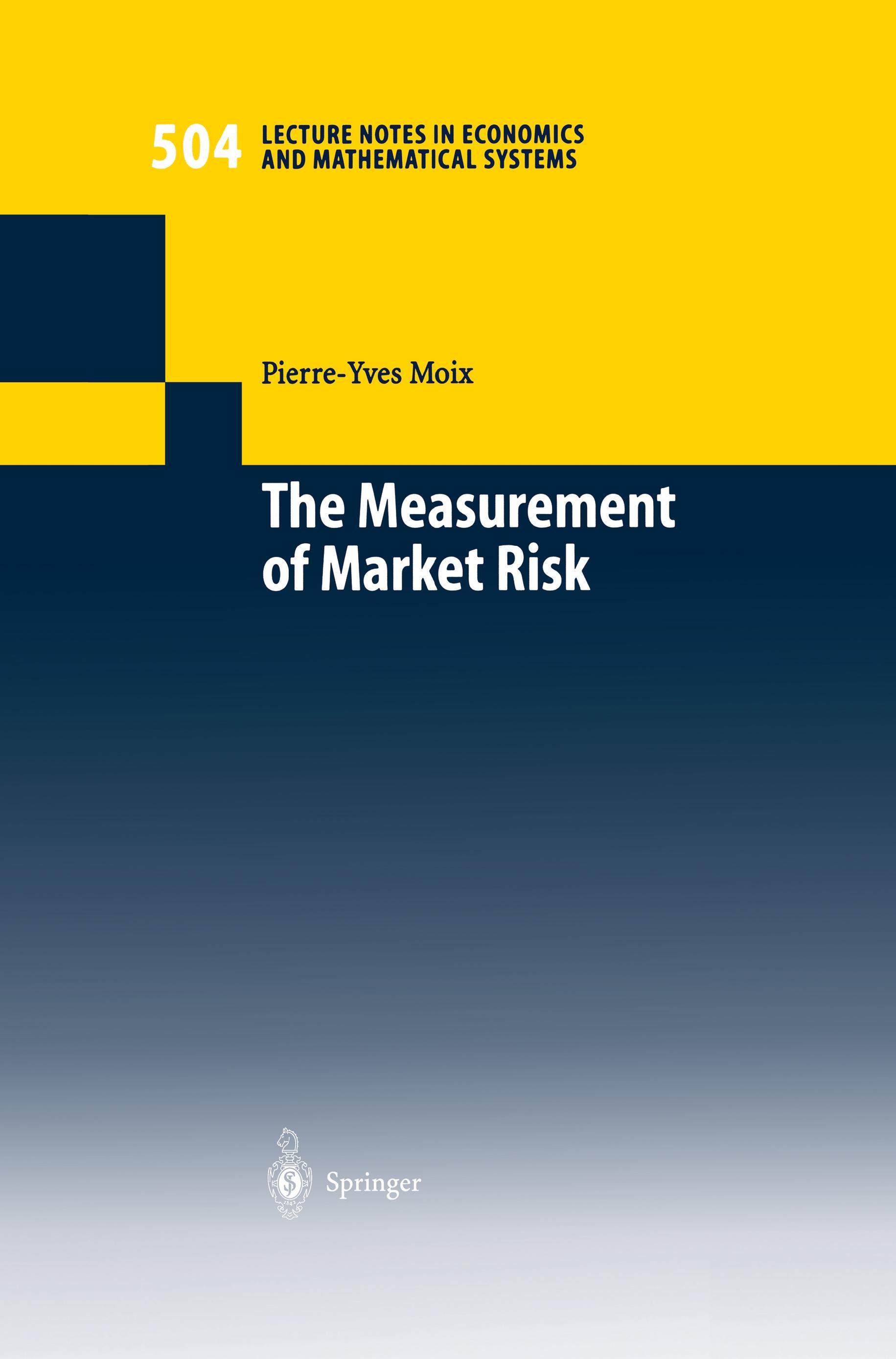 The Measurement of Market Risk