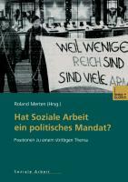 Hat Soziale Arbeit ein politisches Mandat?