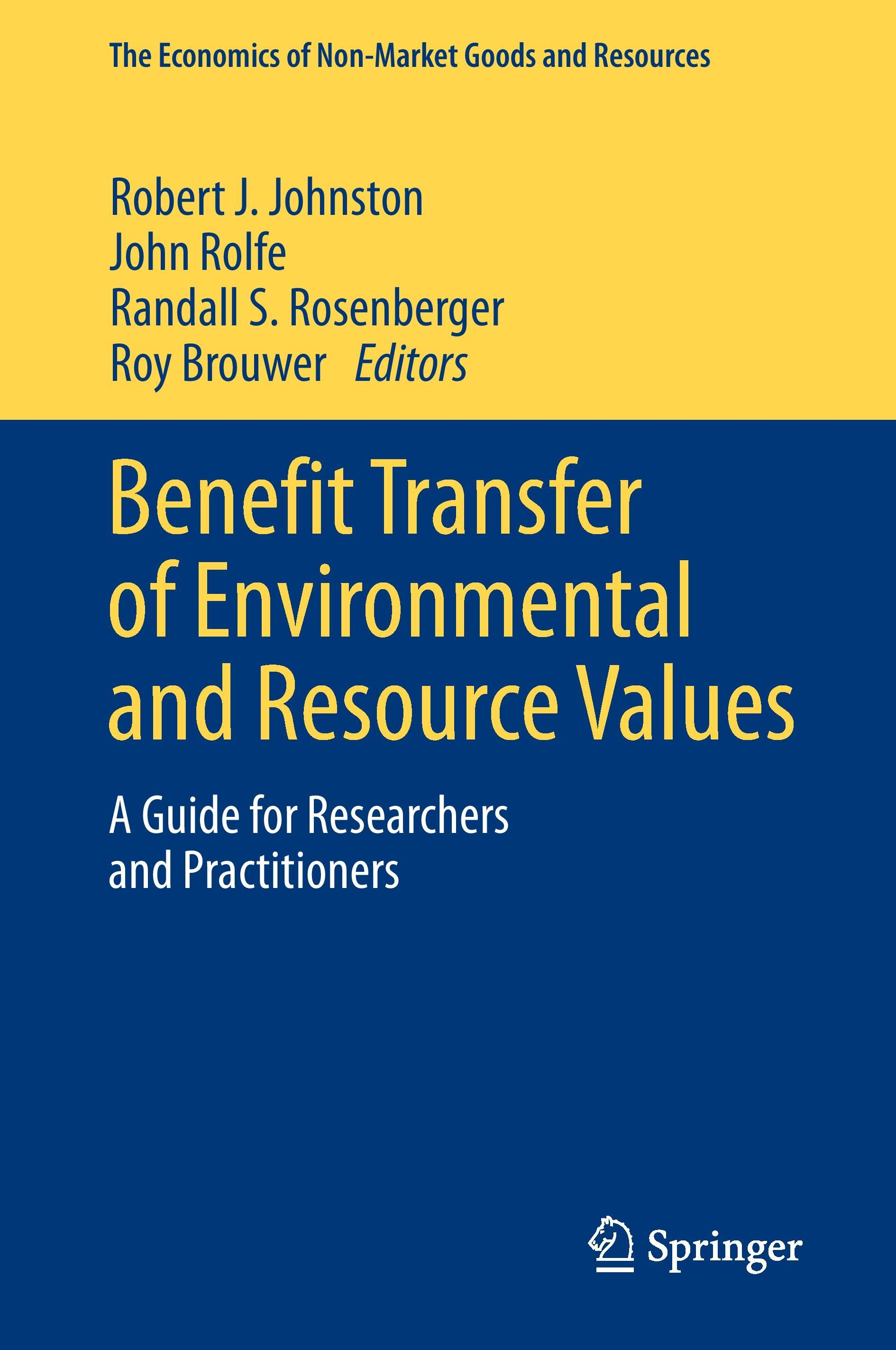 Benefit Transfer of Environmental and Resource Values