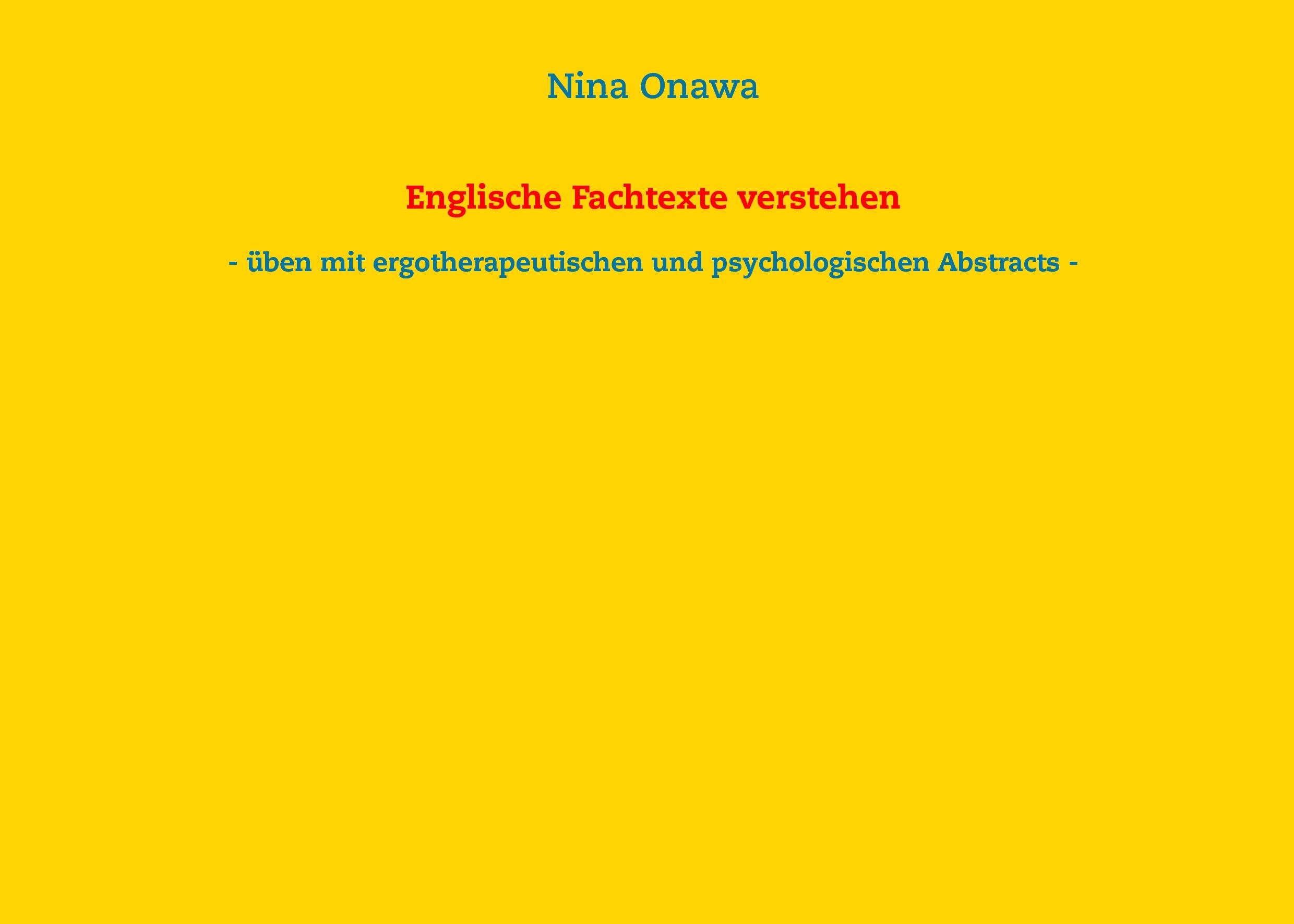 Englische Fachtexte verstehen