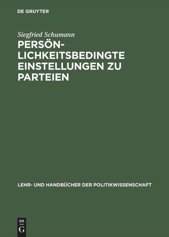 Persönlichkeitsbedingte Einstellungen zu Parteien