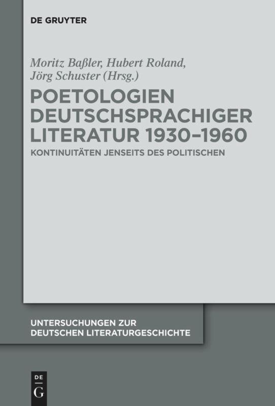 Poetologien deutschsprachiger Literatur 1930-1960