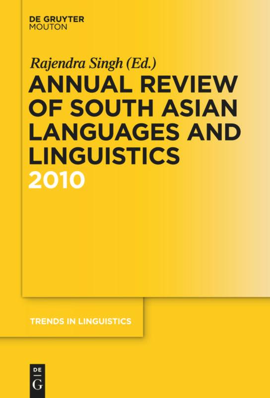 Annual Review of South Asian Languages and Linguistics