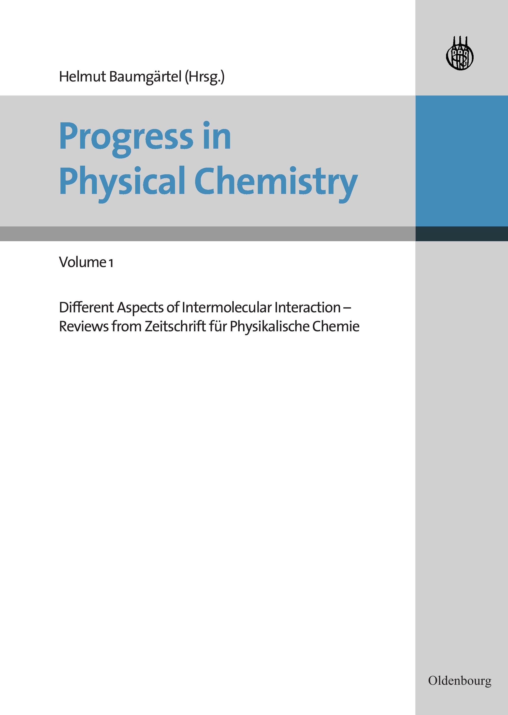 Progress in Physical Chemistry - Volume 1