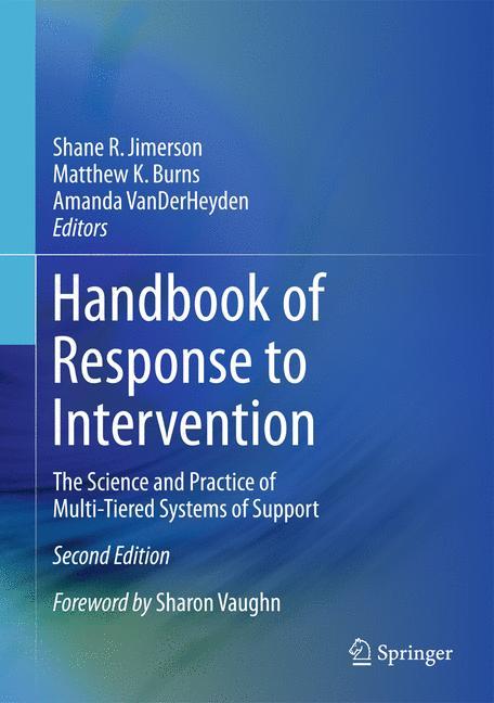 Handbook of Response to Intervention