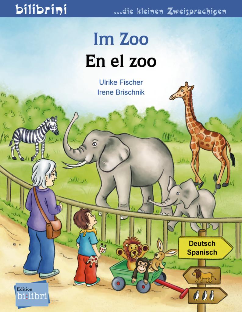 Im Zoo. Kinderbuch Deutsch-Spanisch