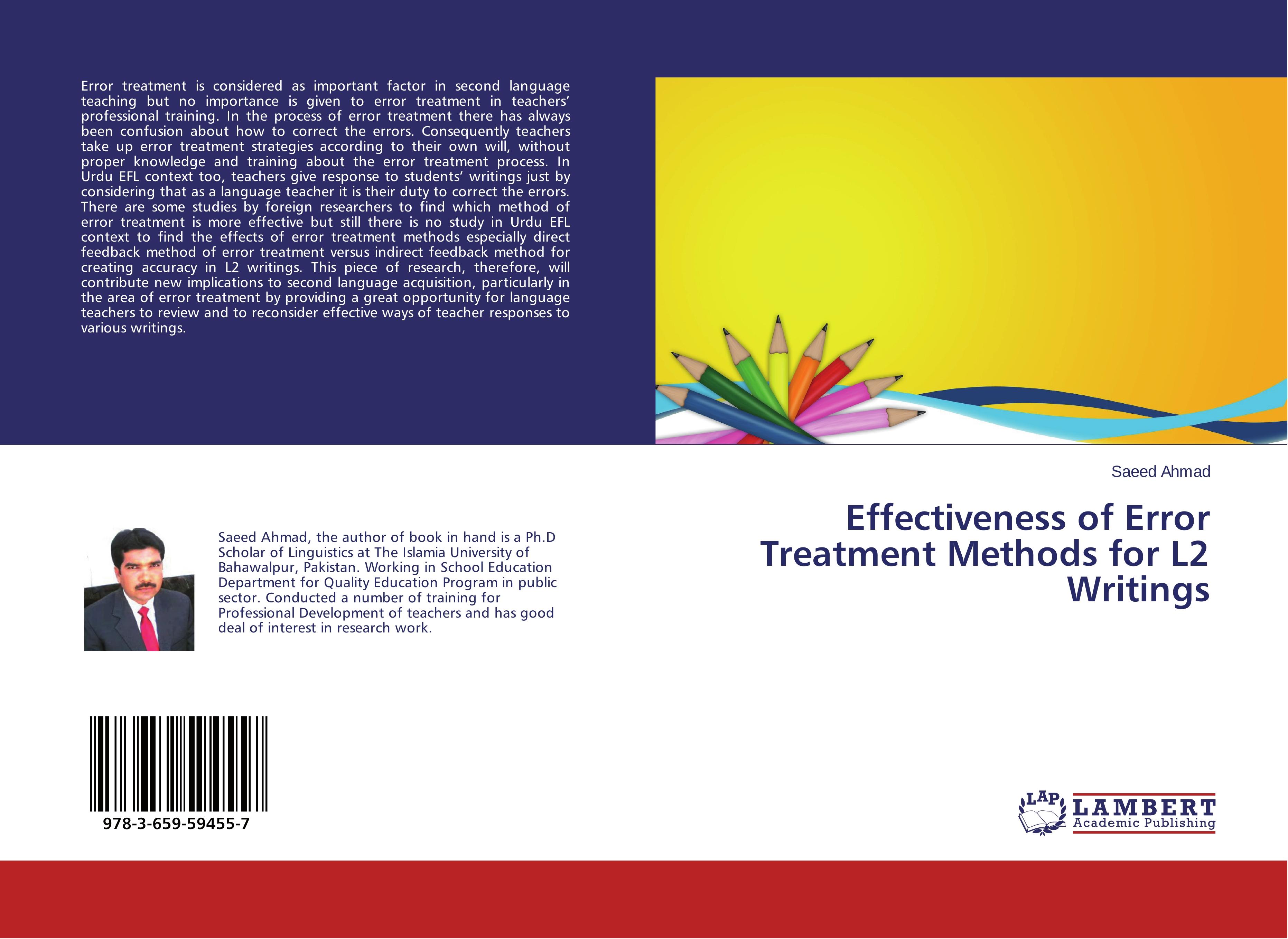 Effectiveness of Error Treatment Methods for L2 Writings