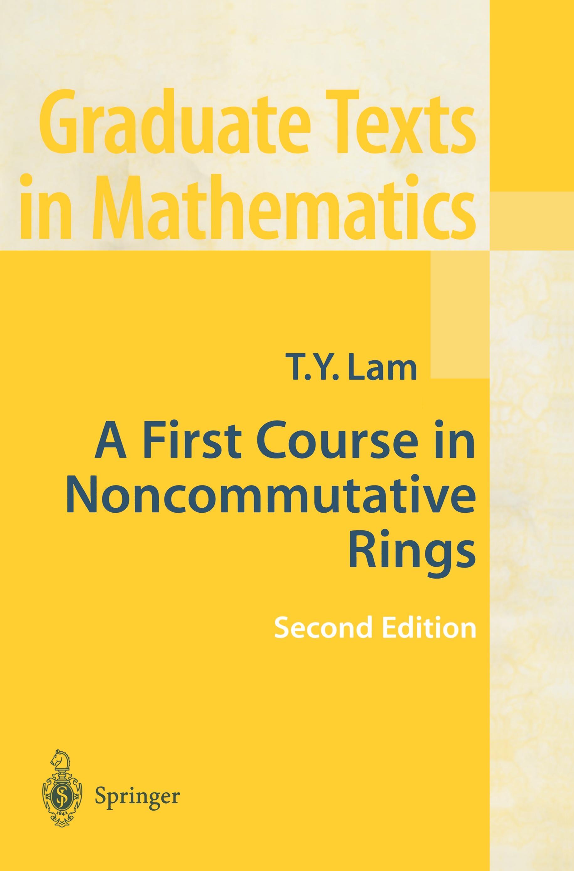 A First Course in Noncommutative Rings