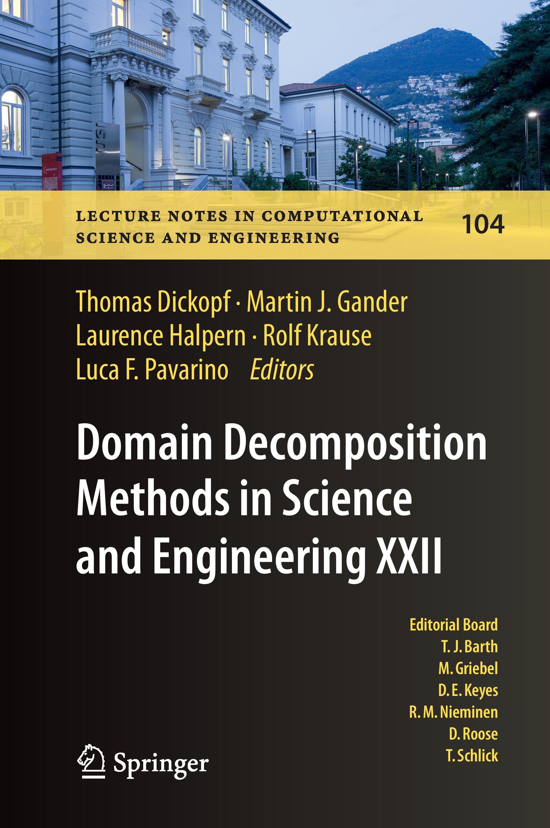 Domain Decomposition Methods in Science and Engineering XXII