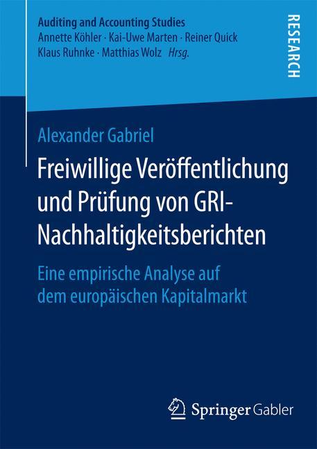 Freiwillige Veröffentlichung und Prüfung von GRI-Nachhaltigkeitsberichten