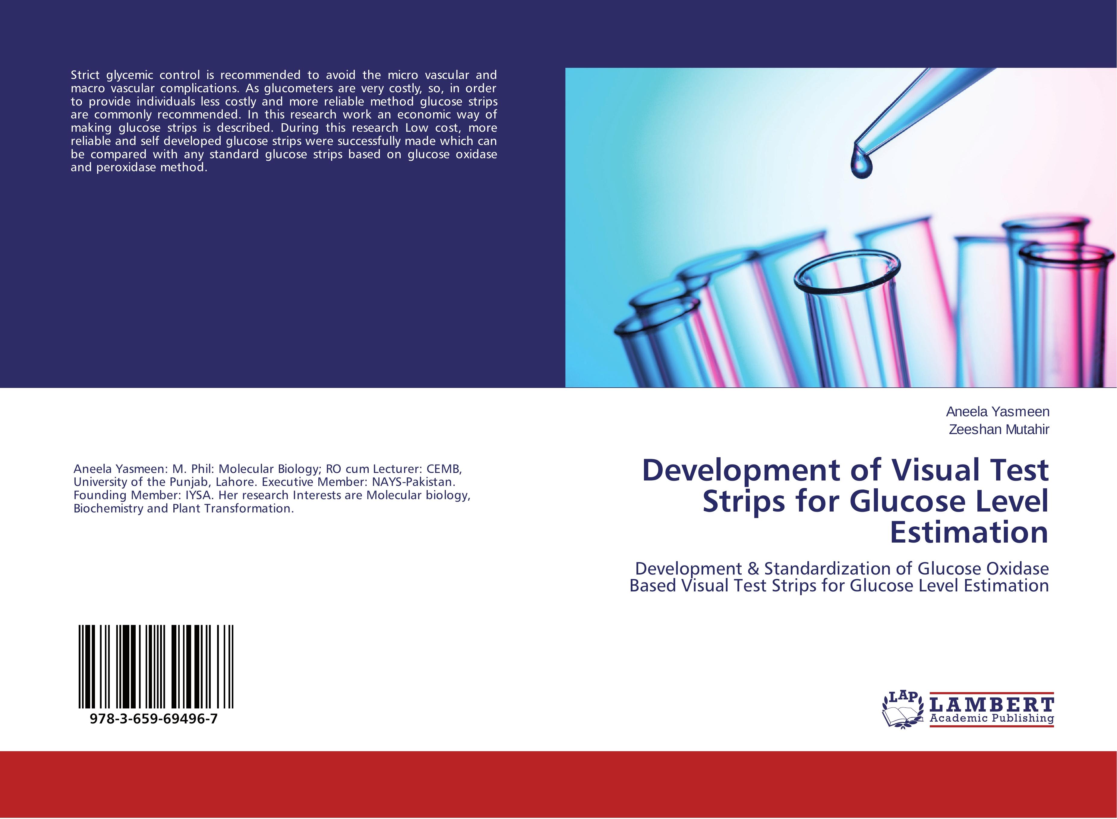 Development of Visual Test Strips for Glucose Level Estimation