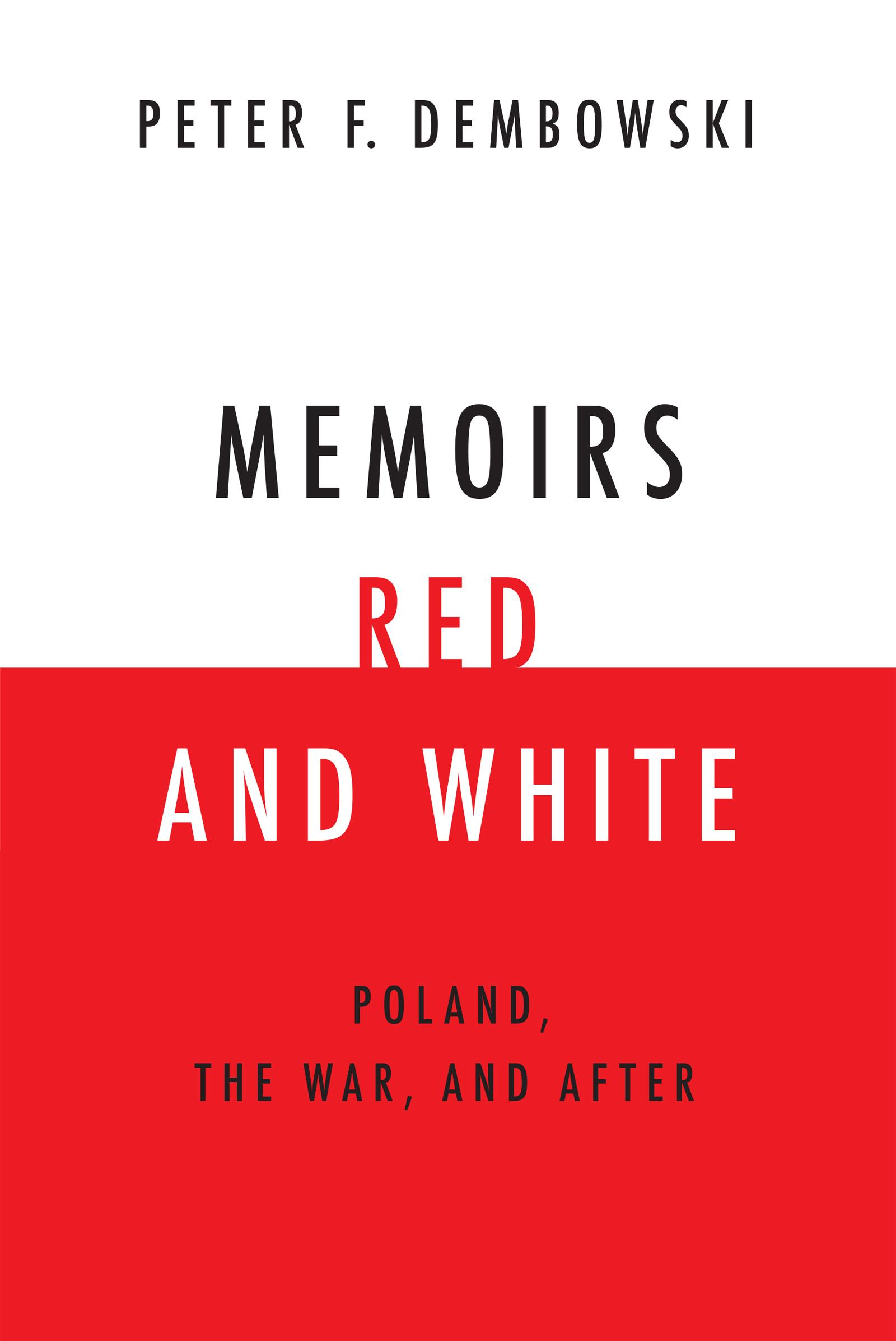 Memoirs Red and White