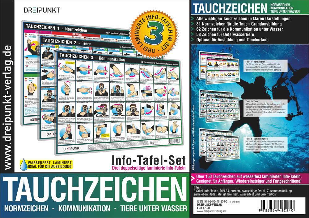 Info-Tafel-Set Tauchzeichen