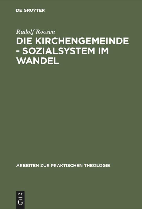 Die Kirchengemeinde - Sozialsystem im Wandel