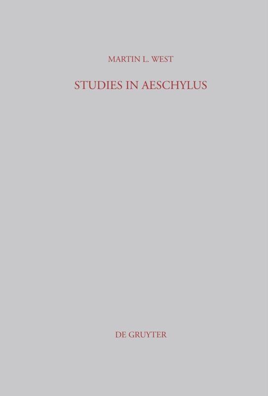 Studies in Aeschylus