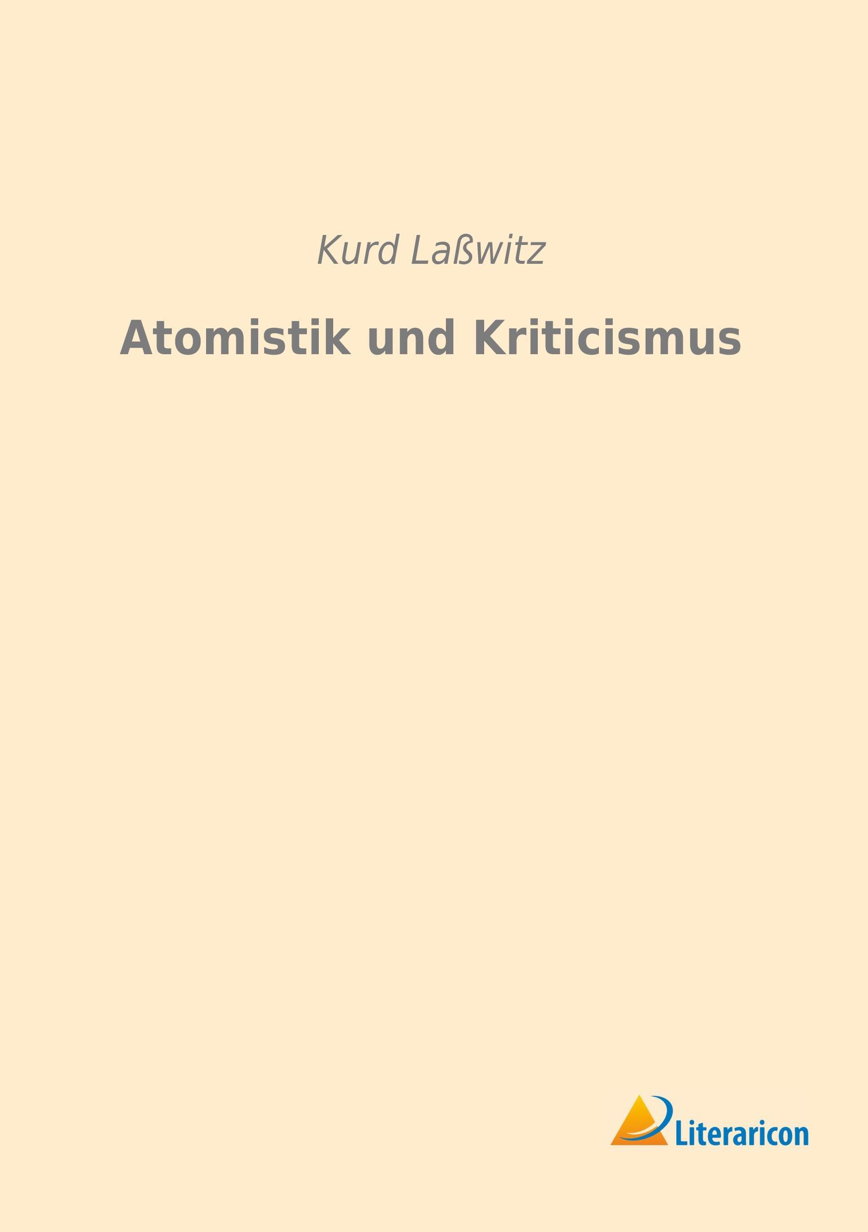 Atomistik und Kriticismus