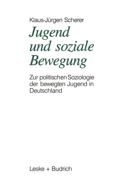 Jugend und soziale Bewegung