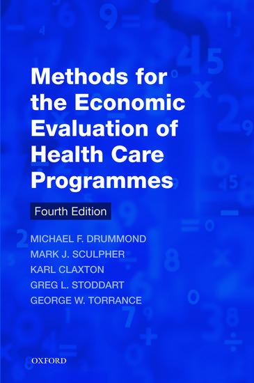 Methods for the Economic Evaluation of Health Care Programmes