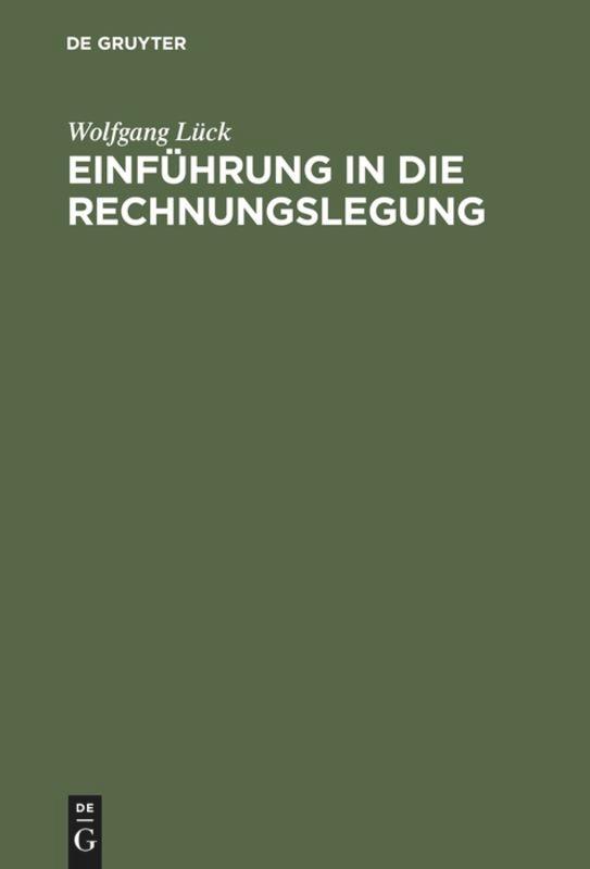 Einführung in die Rechnungslegung