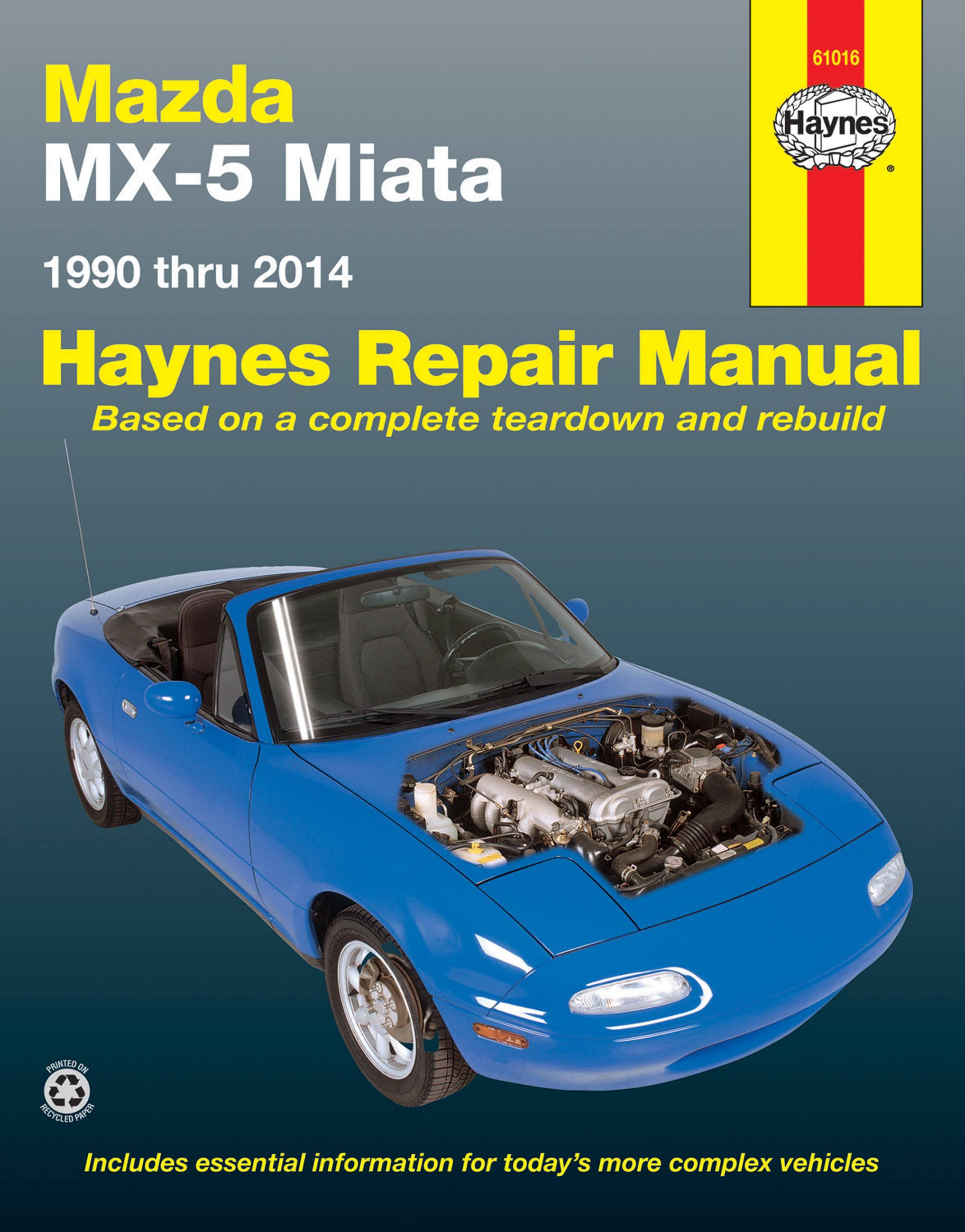 Mazda MX-5 Miata 1990 Thru 2014 Haynes Repair Manual