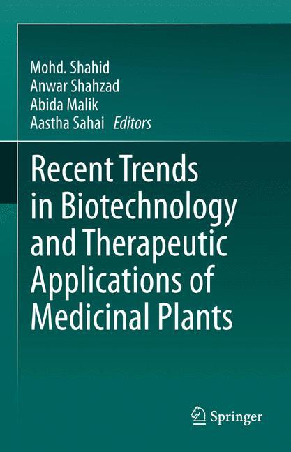 Recent Trends in Biotechnology and Therapeutic Applications of Medicinal Plants