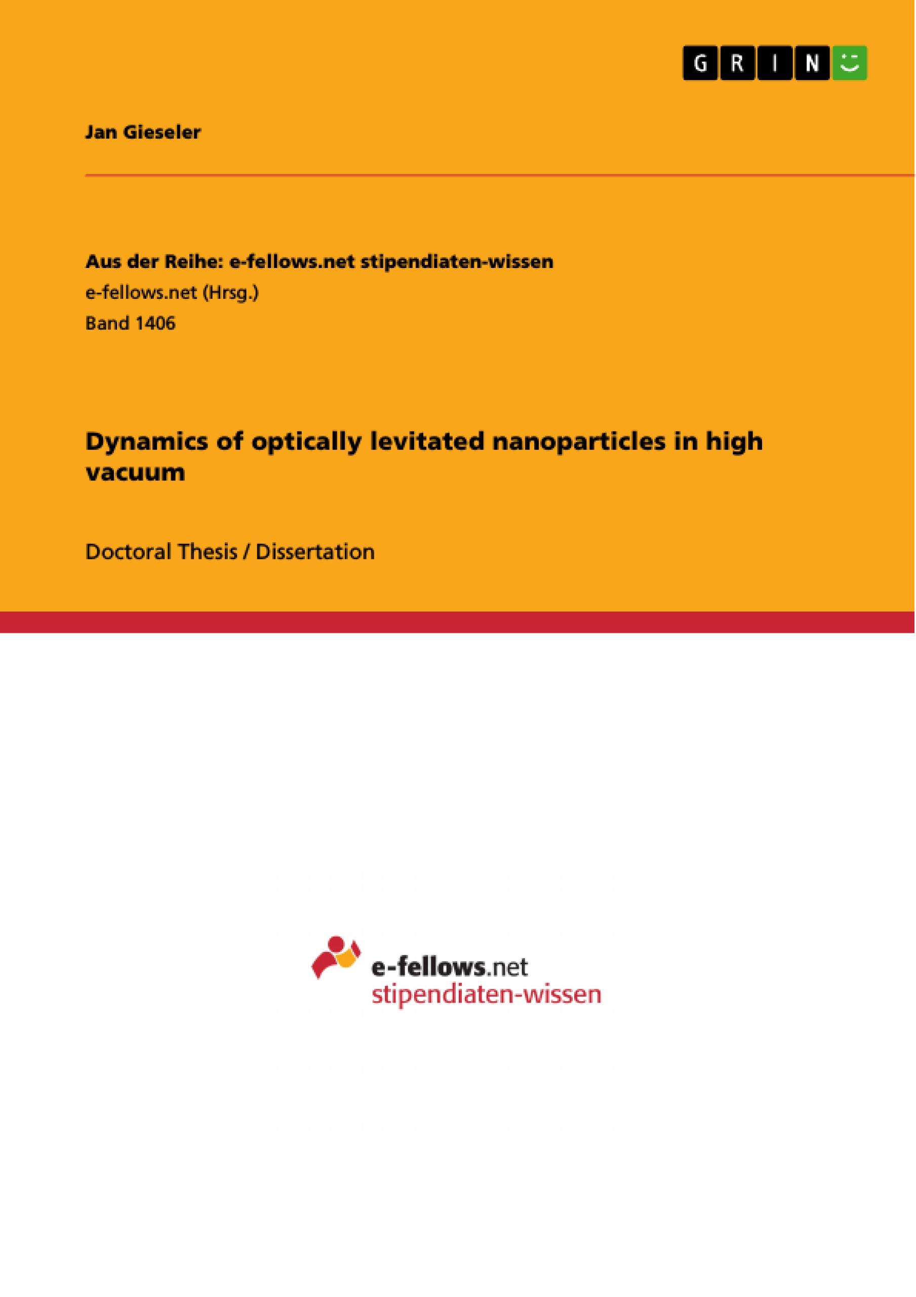 Dynamics of optically levitated nanoparticles in high vacuum