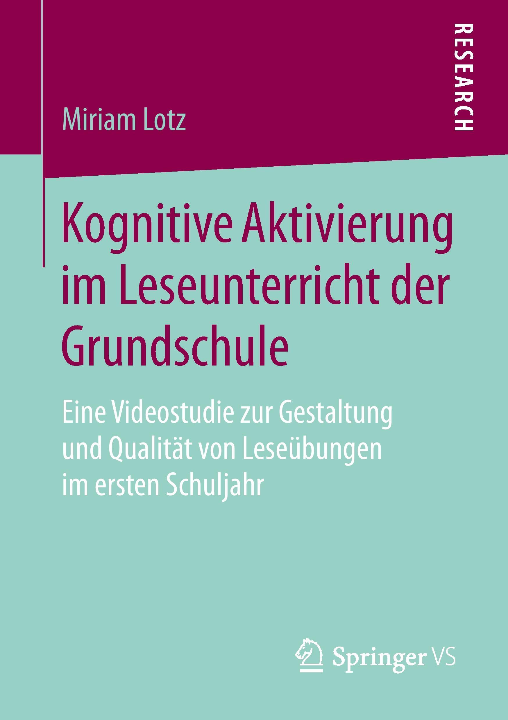 Kognitive Aktivierung im Leseunterricht der Grundschule