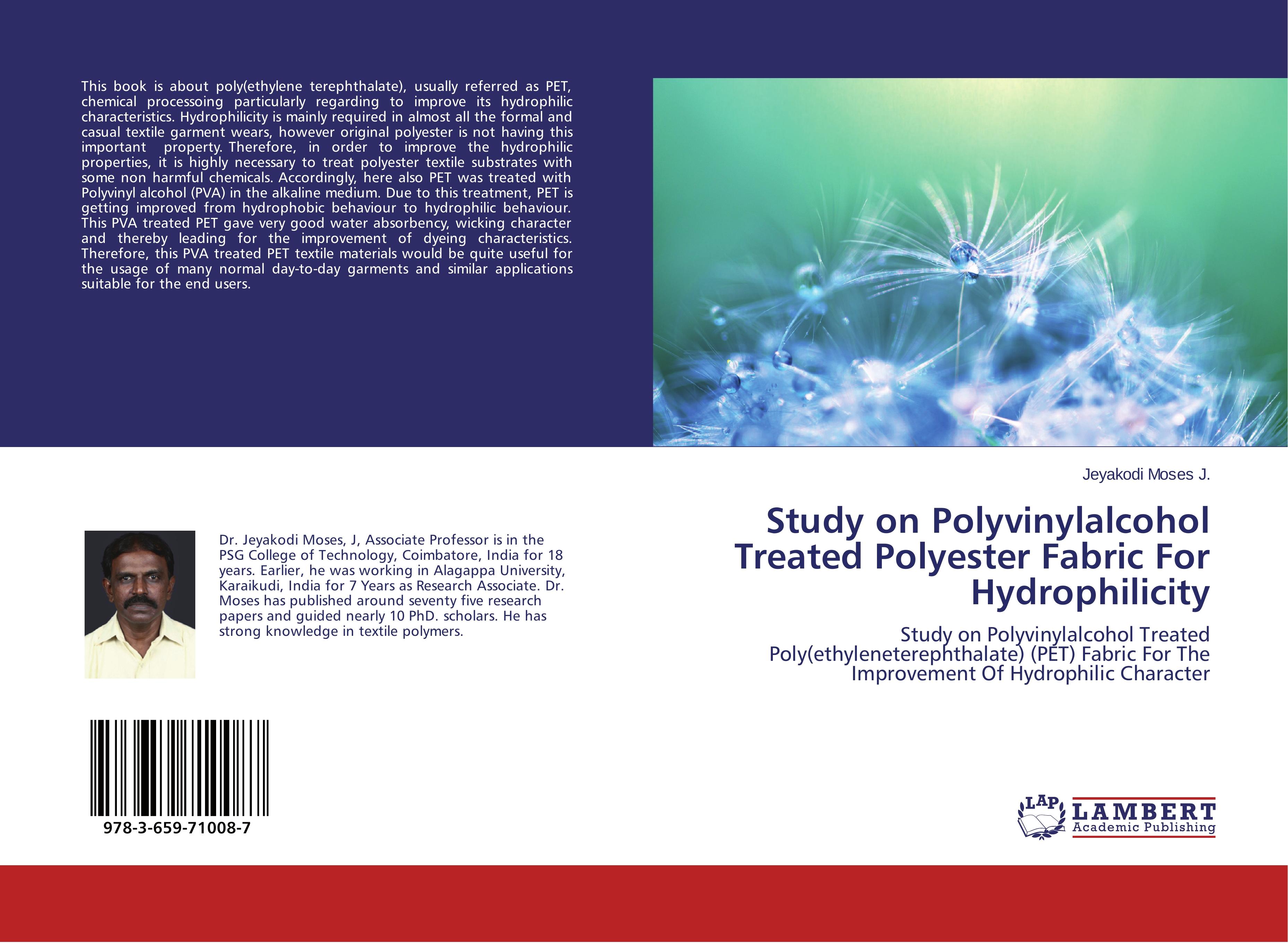 Study on Polyvinylalcohol Treated Polyester Fabric For Hydrophilicity