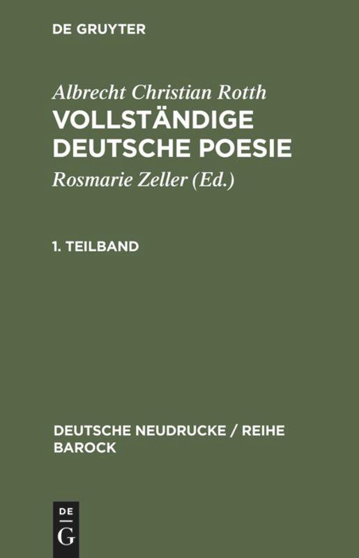 Vollständige deutsche Poesie