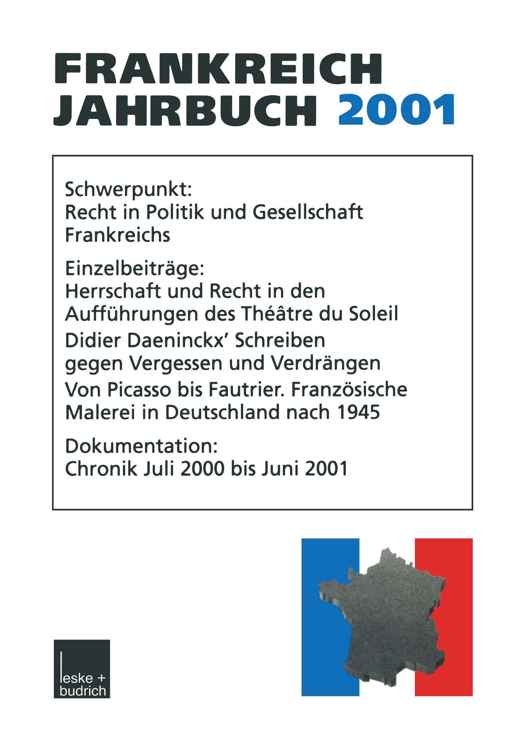 Frankreich-Jahrbuch 2001