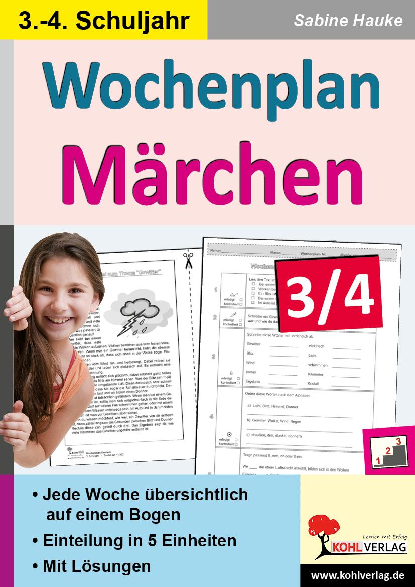 Wochenplan Märchen 3/4