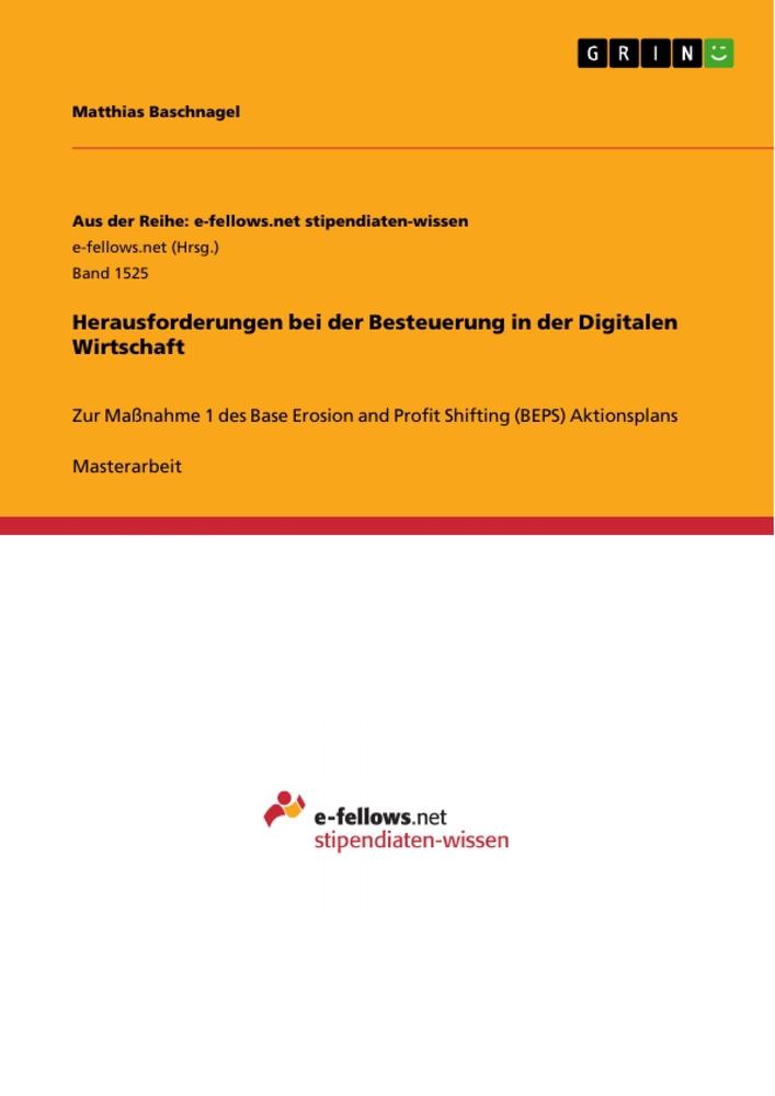 Herausforderungen bei der Besteuerung in der Digitalen Wirtschaft