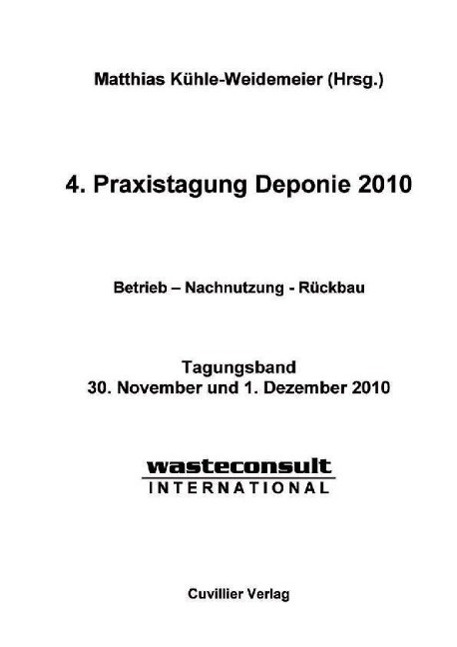 4. Praxistagung Deponie 2010