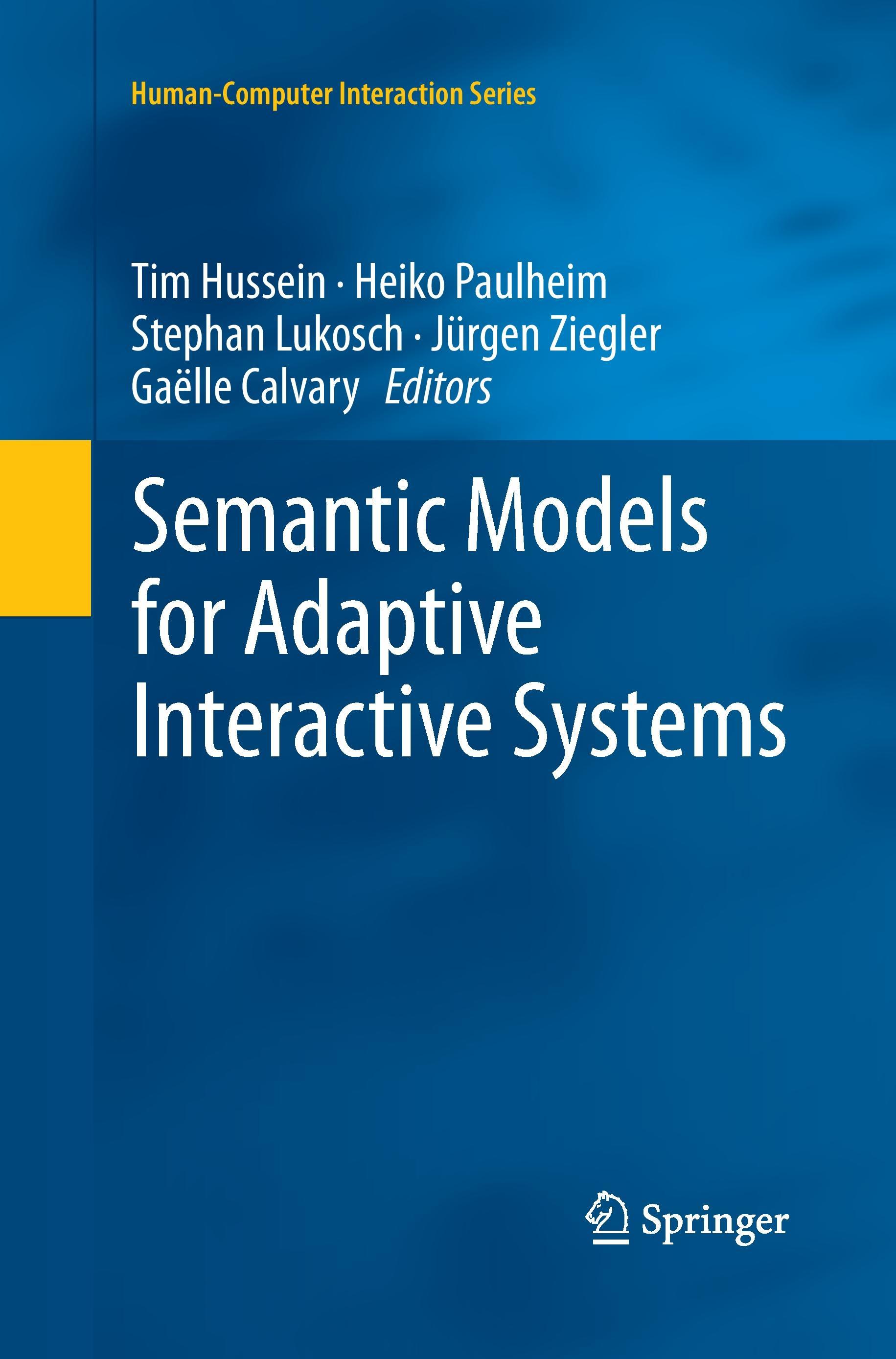 Semantic Models for Adaptive Interactive Systems