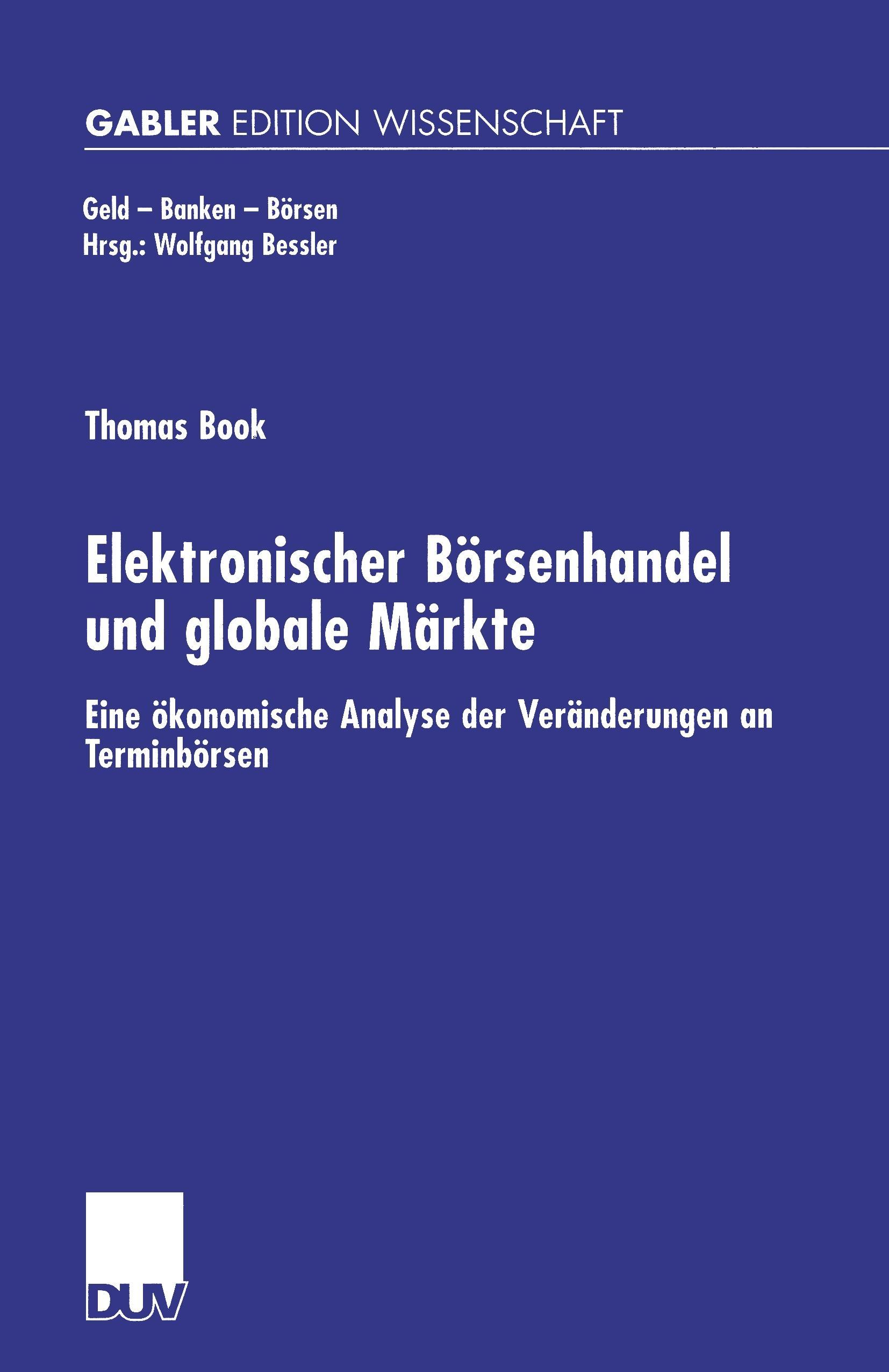 Elektronischer Börsenhandel und globale Märkte