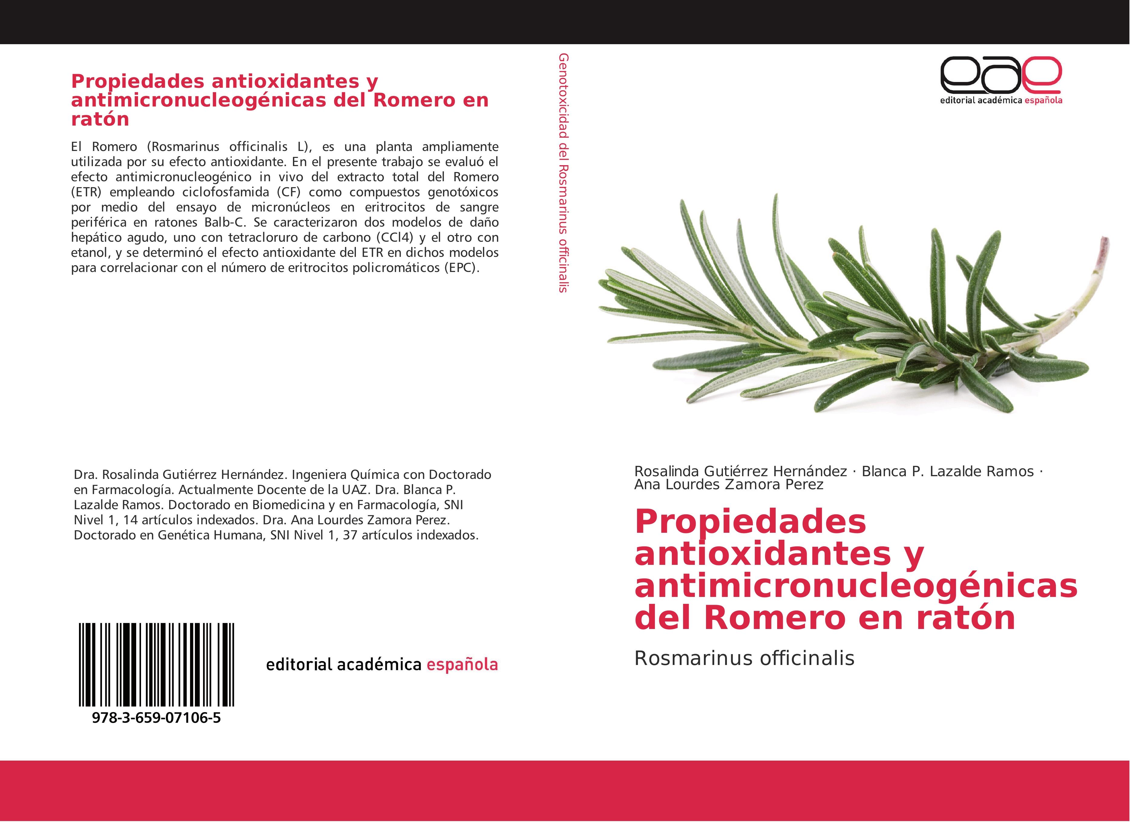 Propiedades antioxidantes y antimicronucleogénicas del Romero en ratón