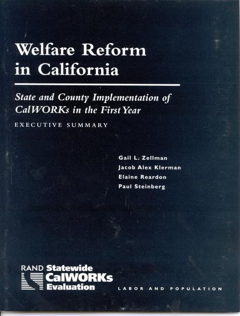 Welfare Reform in California