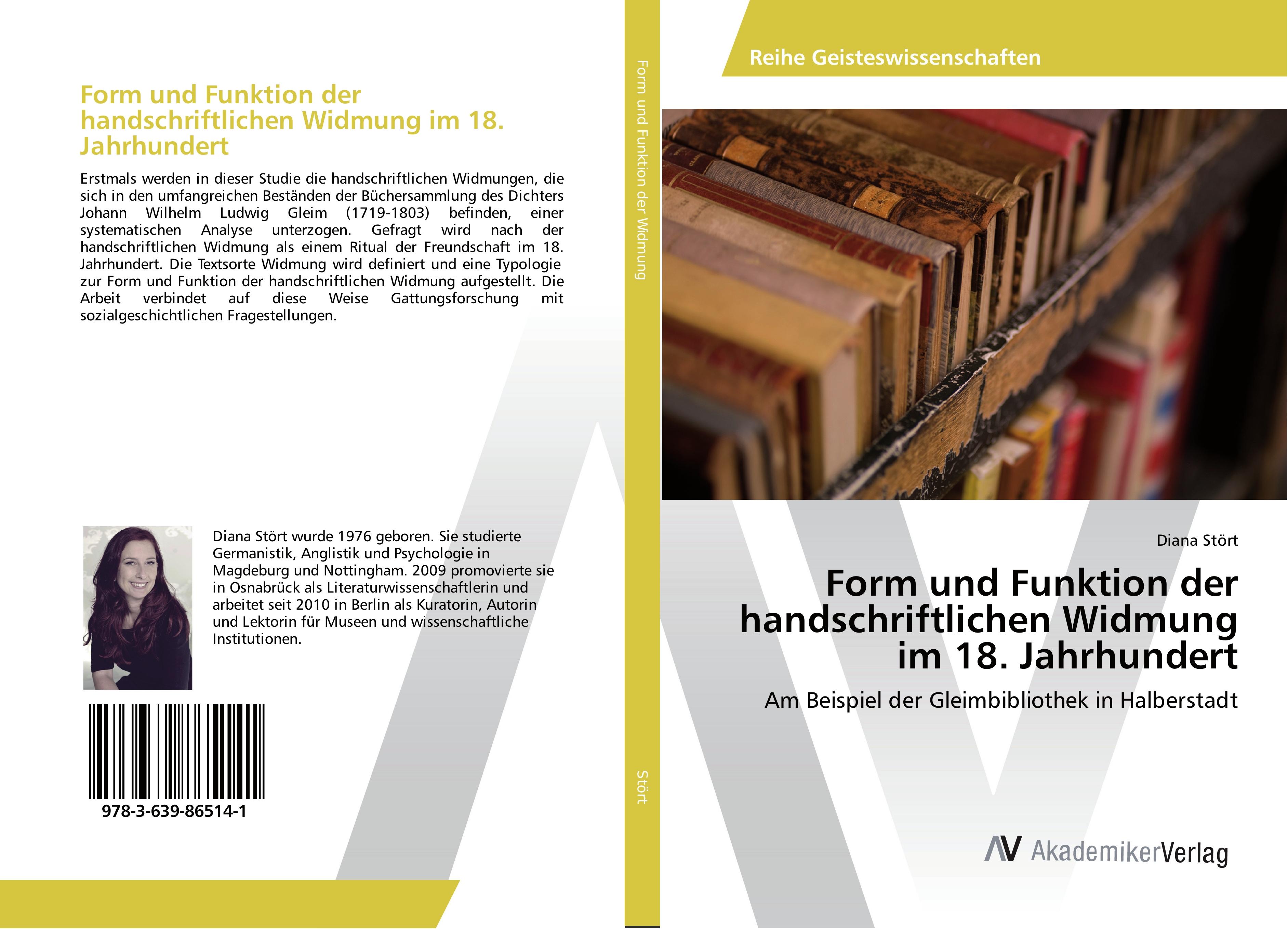 Form und Funktion der handschriftlichen Widmung im 18. Jahrhundert