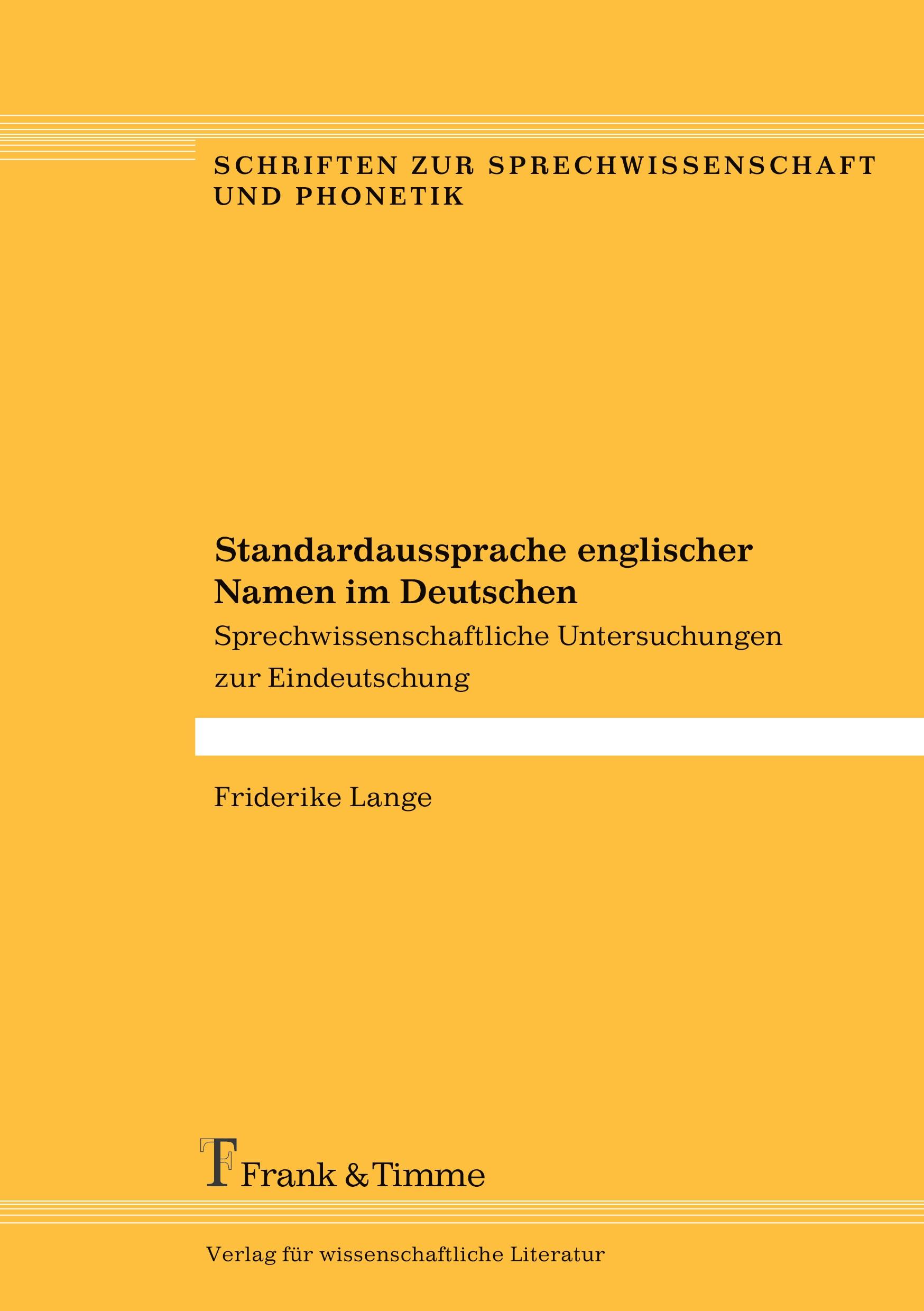 Standardaussprache englischer Namen im Deutschen