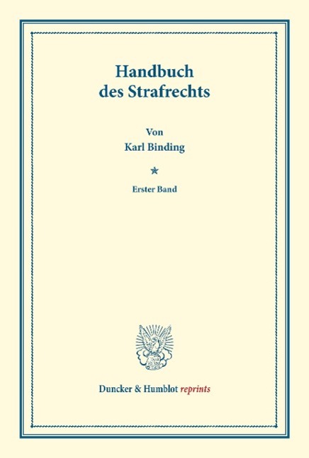 Handbuch des Strafrechts