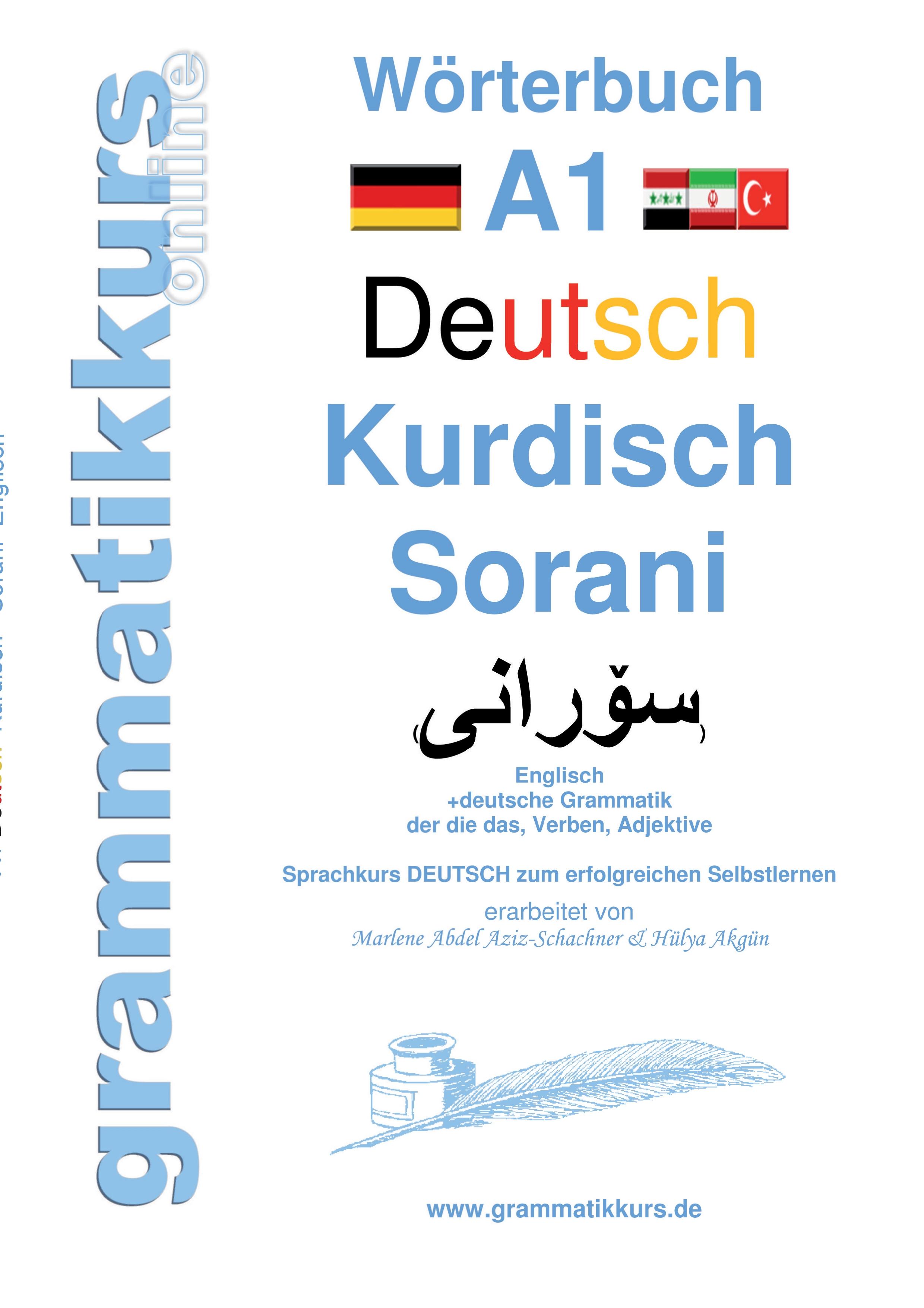 Wörterbuch Deutsch Kurdisch Sorani Niveau A1