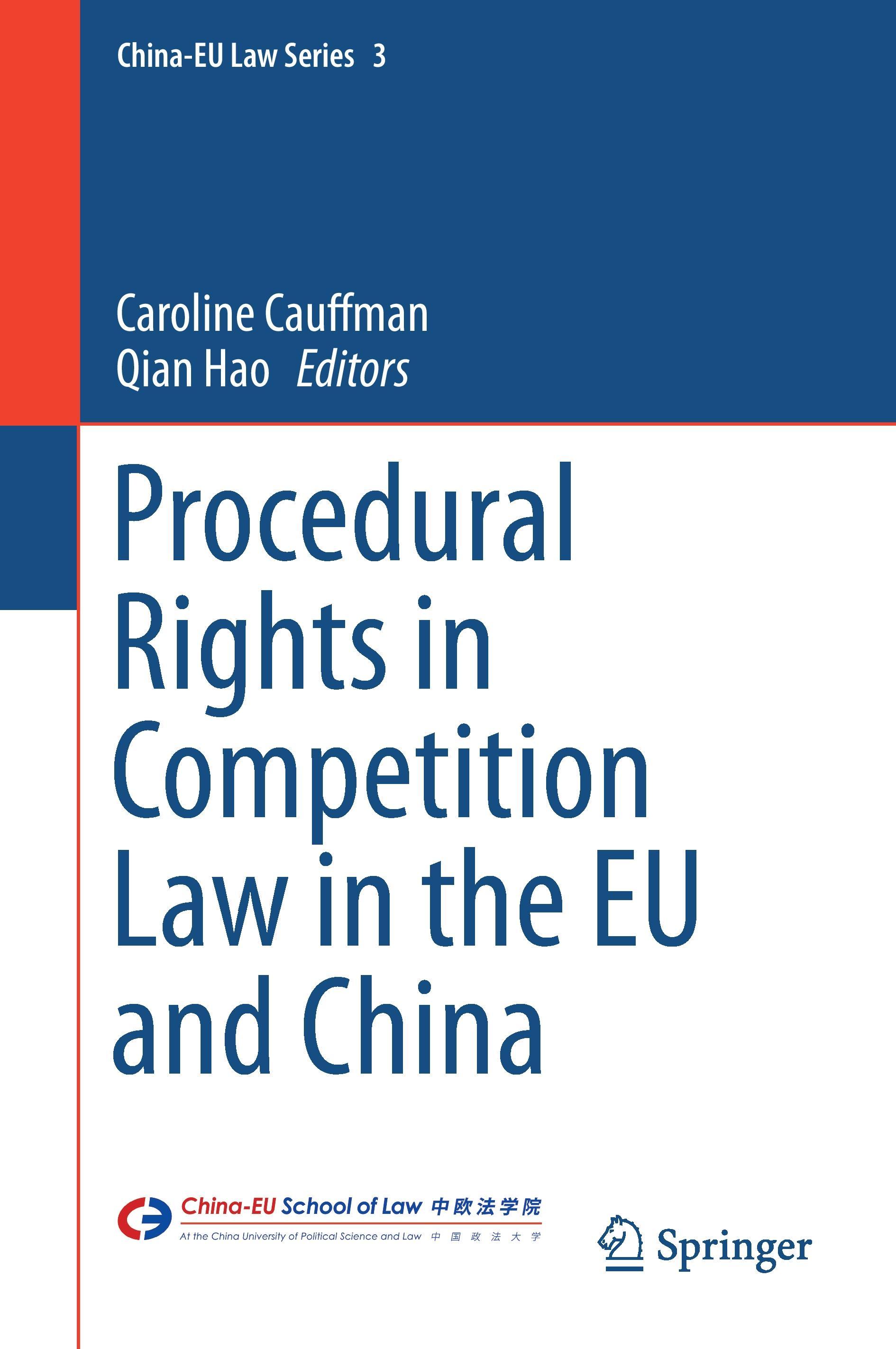 Procedural Rights in Competition Law in the EU and China