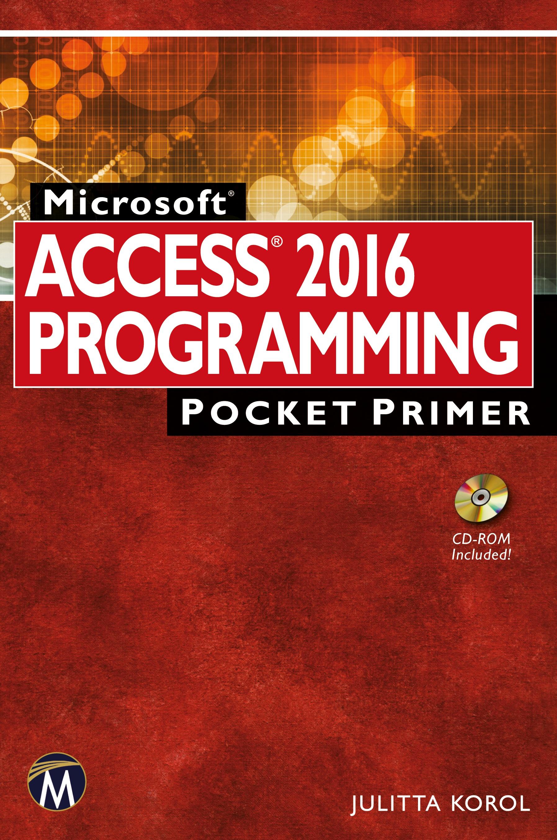 Microsoft Access 2016 Programming Pocket Primer