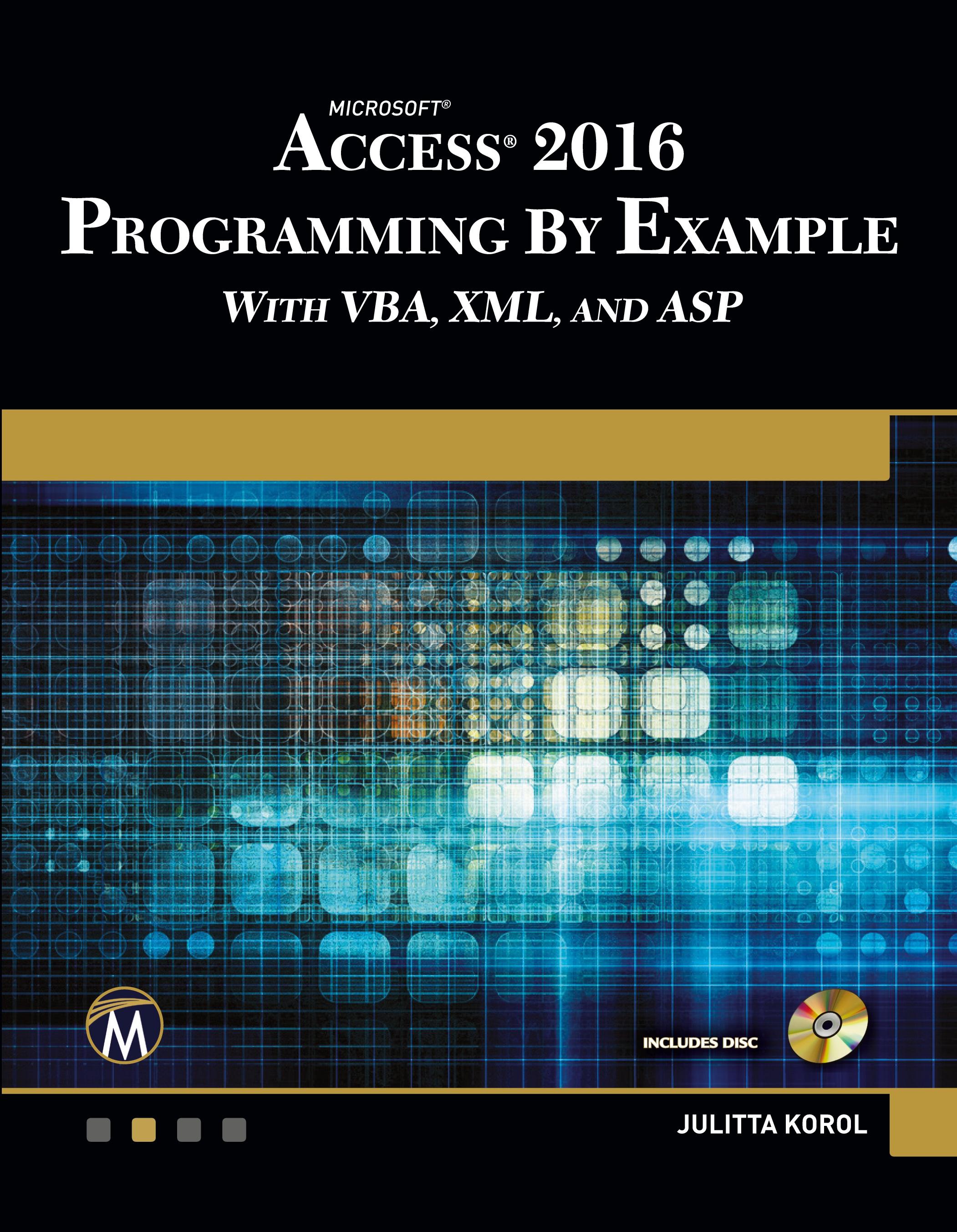 Microsoft Access 2016 Programming By Example