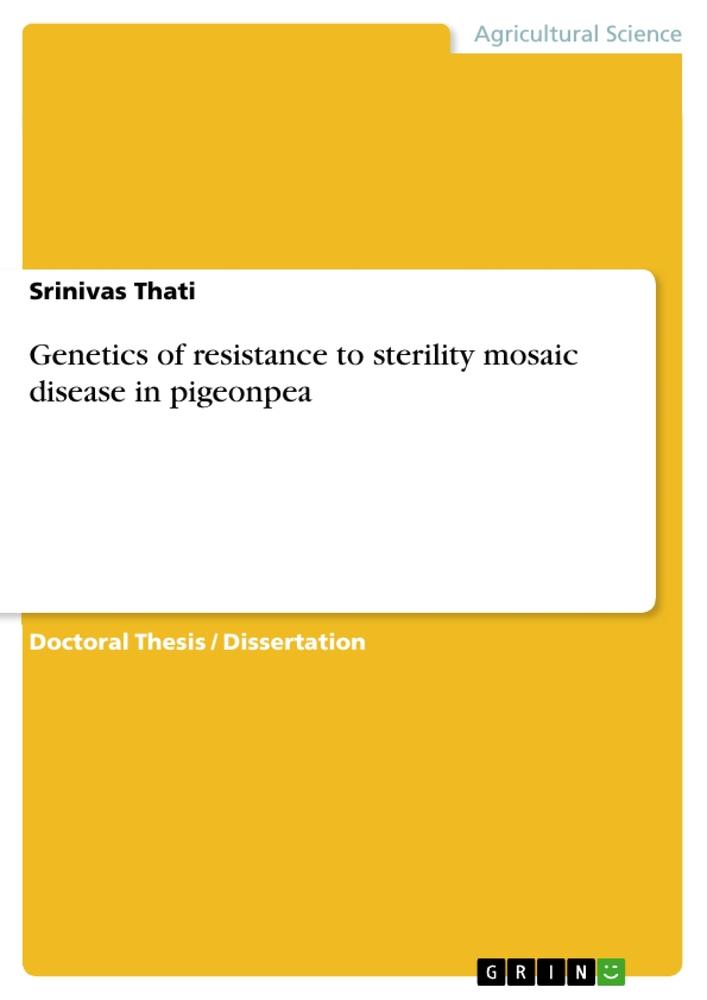 Genetics of resistance to sterility mosaic disease in pigeonpea