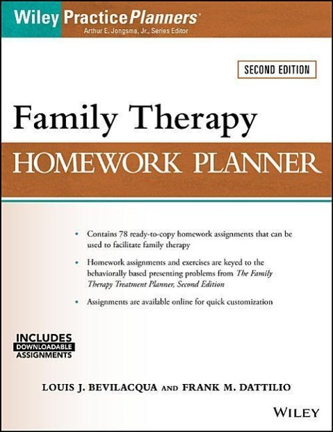 Family Therapy Homework Planner