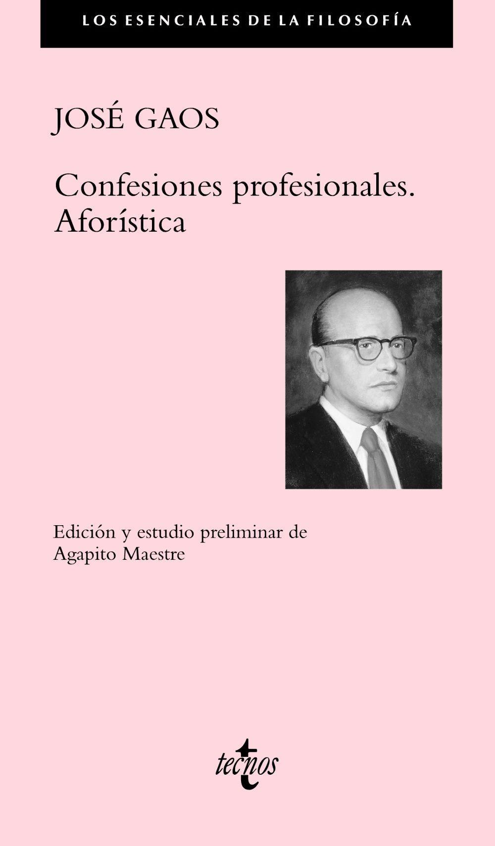 Confesiones profesionales : aforística