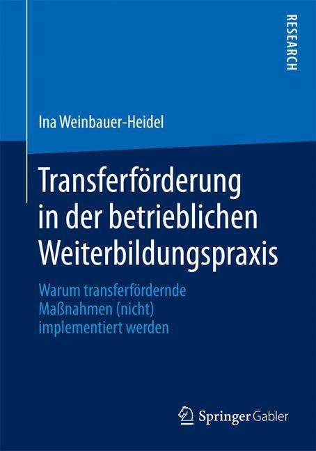 Transferförderung in der betrieblichen Weiterbildungspraxis