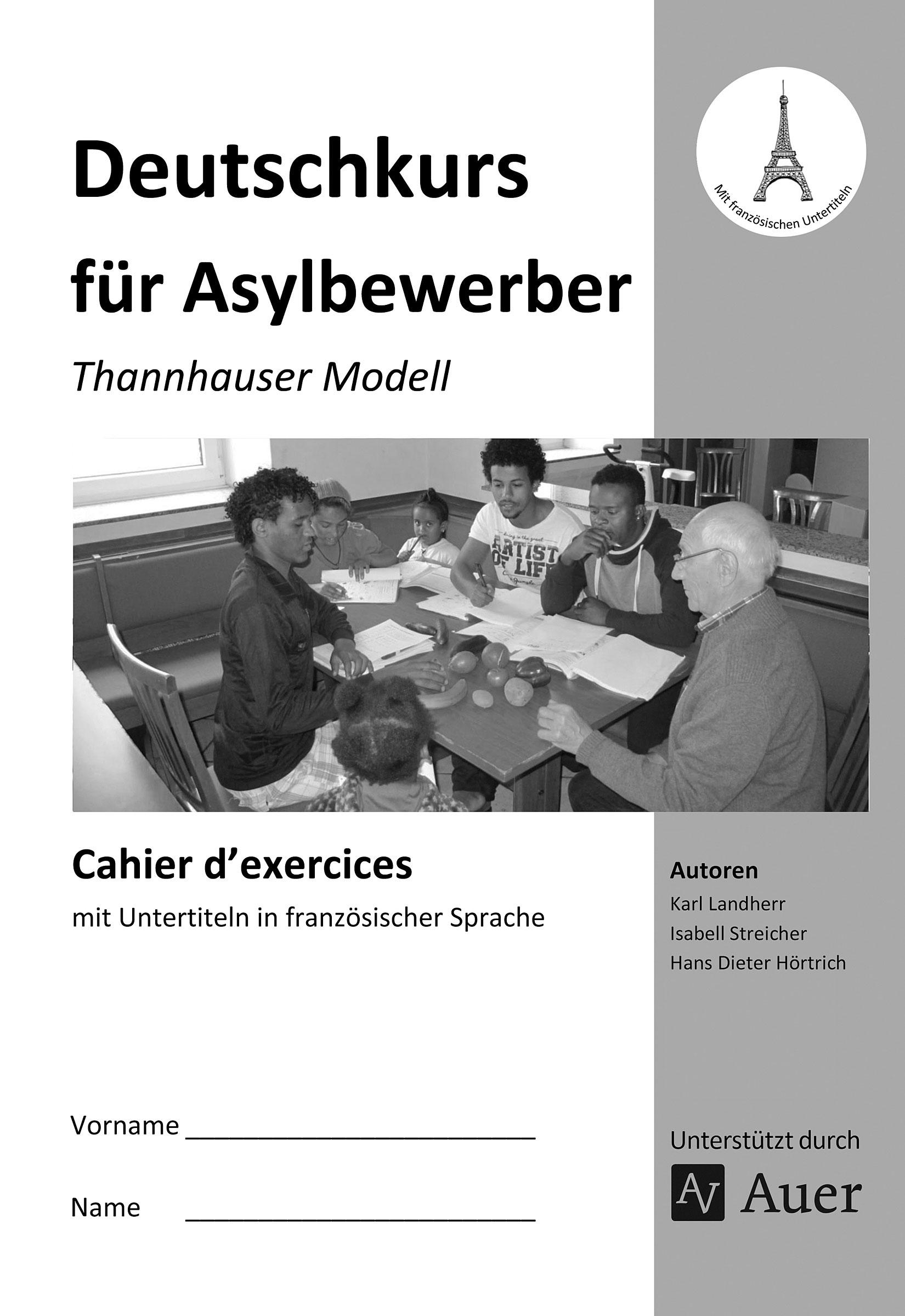 Cahier d'exercices Deutschkurs für Asylbewerber